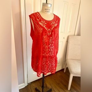 Beautiful lace sleeveless tank from Anthropology ❤️